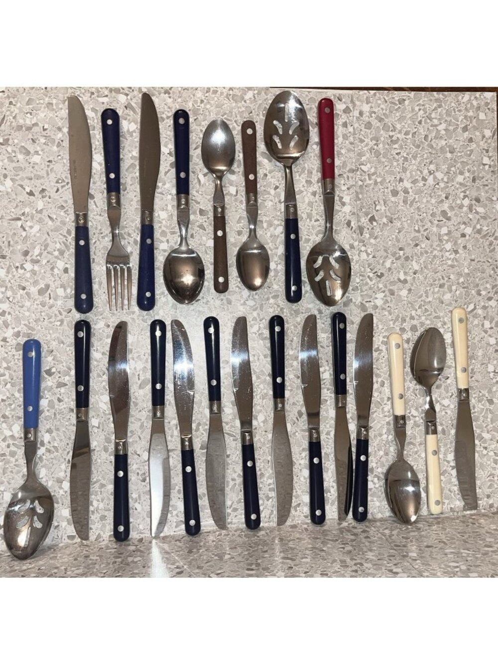 WF Washington Forge & Other Brands Stainless Riveted Flatware Mixed Lot 38 pc